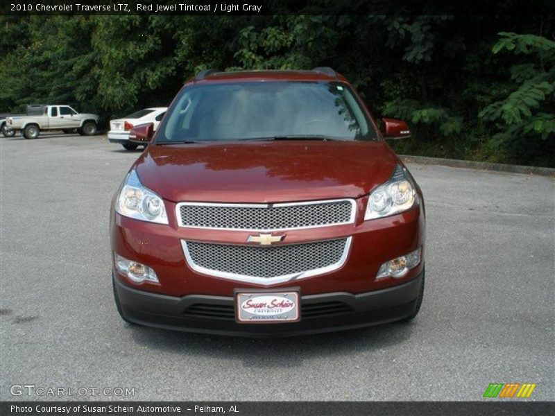 Red Jewel Tintcoat / Light Gray 2010 Chevrolet Traverse LTZ