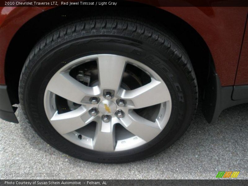 Red Jewel Tintcoat / Light Gray 2010 Chevrolet Traverse LTZ