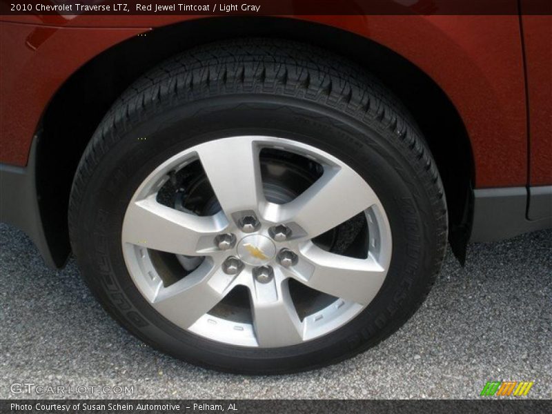 Red Jewel Tintcoat / Light Gray 2010 Chevrolet Traverse LTZ