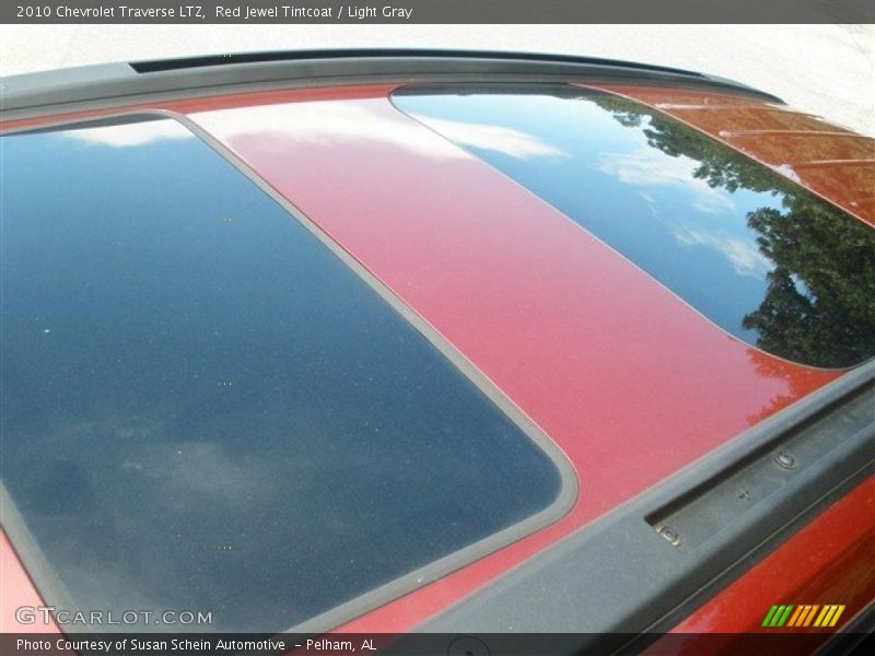 Red Jewel Tintcoat / Light Gray 2010 Chevrolet Traverse LTZ