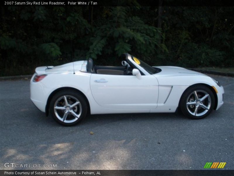 Polar White / Tan 2007 Saturn Sky Red Line Roadster