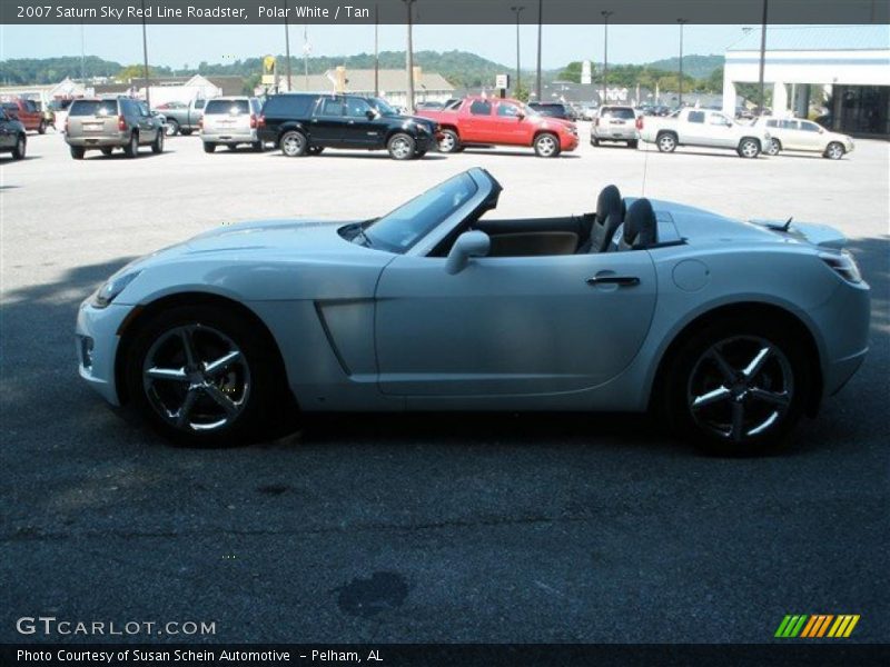 Polar White / Tan 2007 Saturn Sky Red Line Roadster