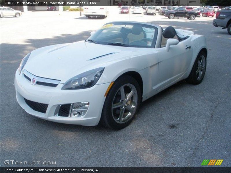 Polar White / Tan 2007 Saturn Sky Red Line Roadster