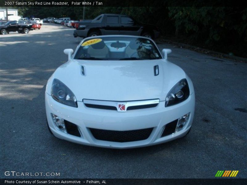 Polar White / Tan 2007 Saturn Sky Red Line Roadster
