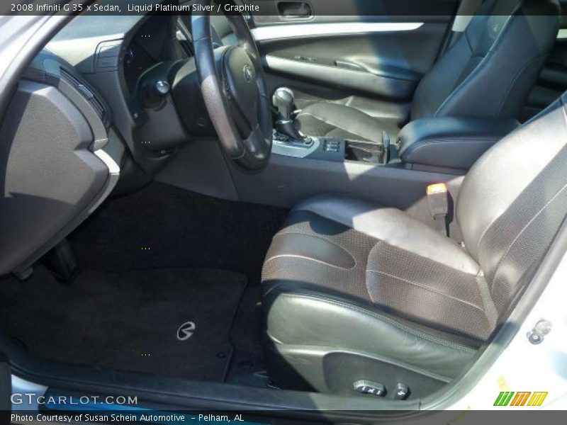 Liquid Platinum Silver / Graphite 2008 Infiniti G 35 x Sedan