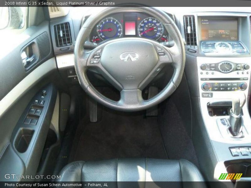 Liquid Platinum Silver / Graphite 2008 Infiniti G 35 x Sedan