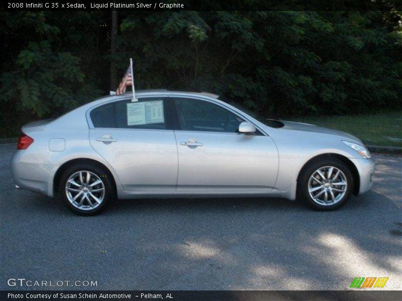 Liquid Platinum Silver / Graphite 2008 Infiniti G 35 x Sedan