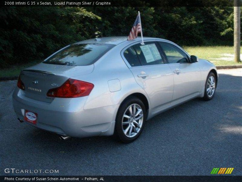 Liquid Platinum Silver / Graphite 2008 Infiniti G 35 x Sedan