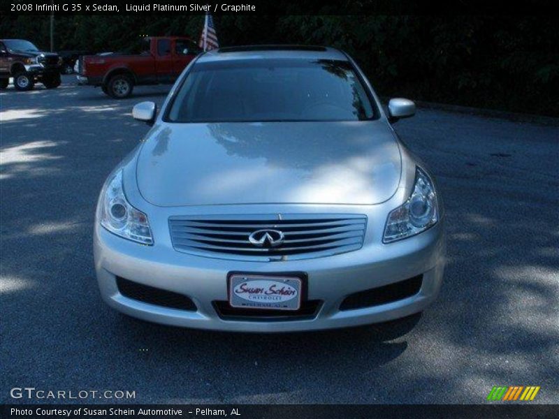 Liquid Platinum Silver / Graphite 2008 Infiniti G 35 x Sedan