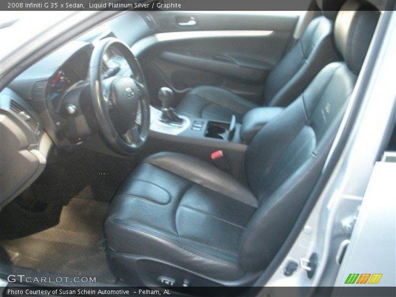 Liquid Platinum Silver / Graphite 2008 Infiniti G 35 x Sedan