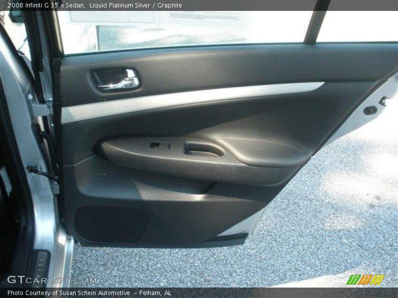 Liquid Platinum Silver / Graphite 2008 Infiniti G 35 x Sedan