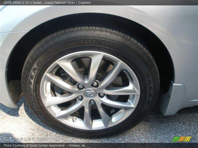 Liquid Platinum Silver / Graphite 2008 Infiniti G 35 x Sedan