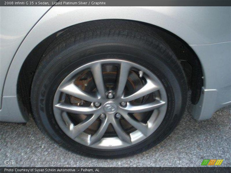 Liquid Platinum Silver / Graphite 2008 Infiniti G 35 x Sedan