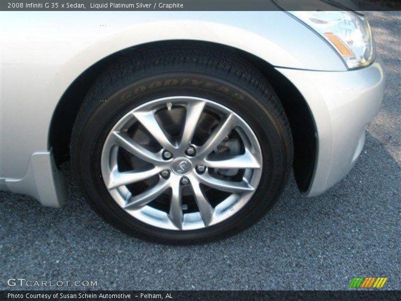 Liquid Platinum Silver / Graphite 2008 Infiniti G 35 x Sedan