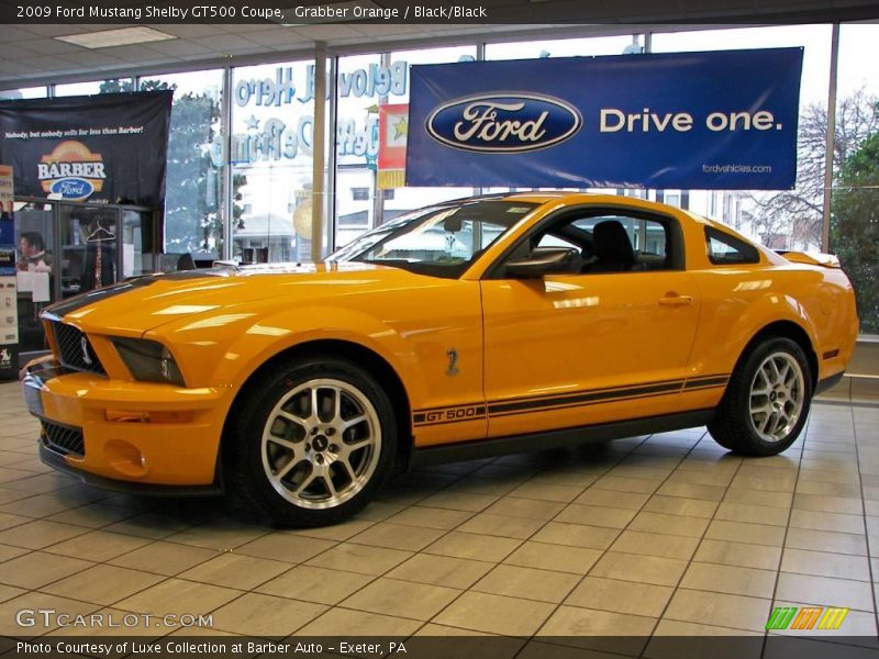Front 3/4 View of 2009 Mustang Shelby GT500 Coupe