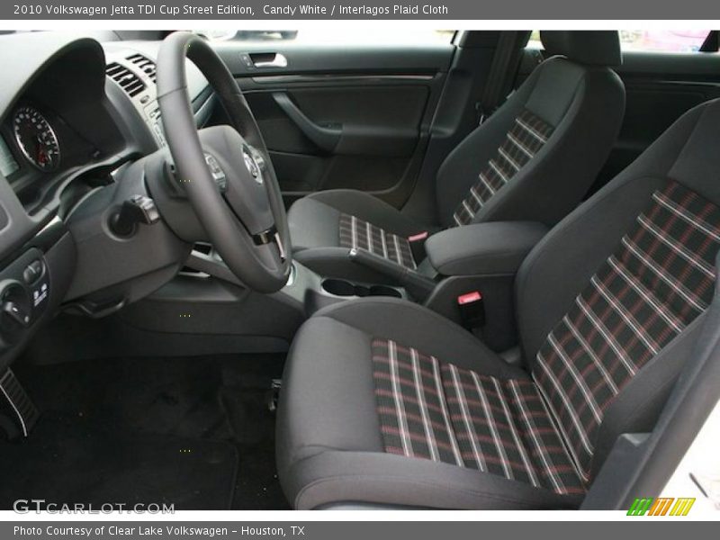  2010 Jetta TDI Cup Street Edition Interlagos Plaid Cloth Interior