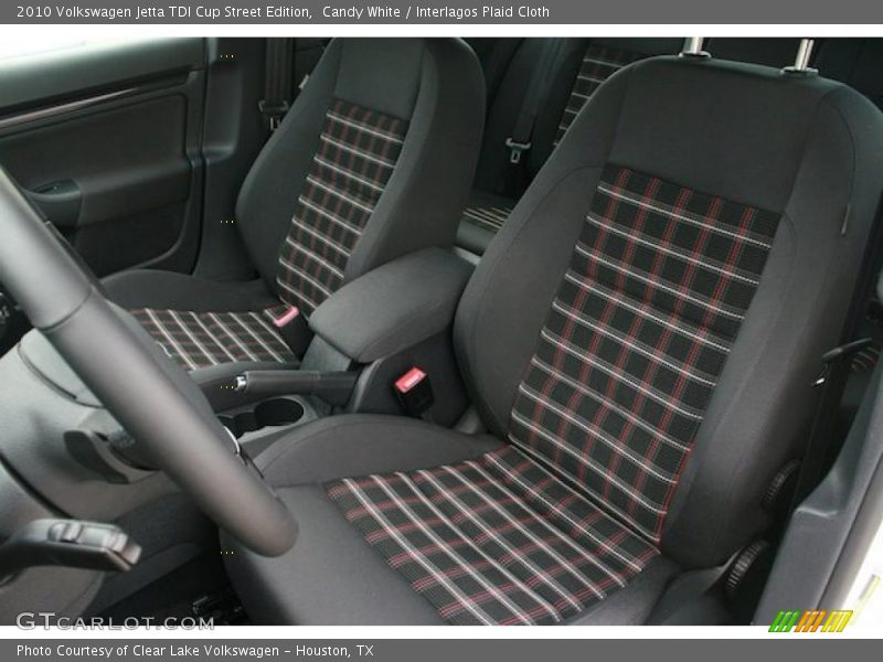  2010 Jetta TDI Cup Street Edition Interlagos Plaid Cloth Interior