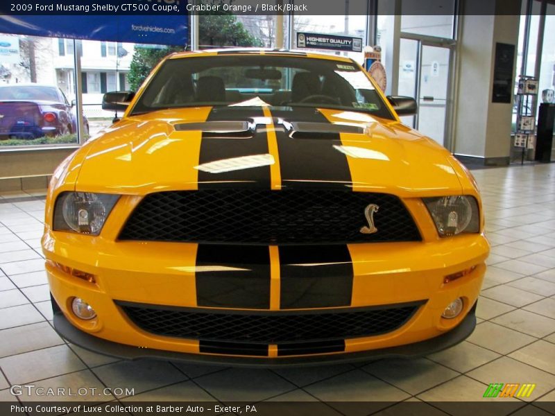 Grabber Orange / Black/Black 2009 Ford Mustang Shelby GT500 Coupe