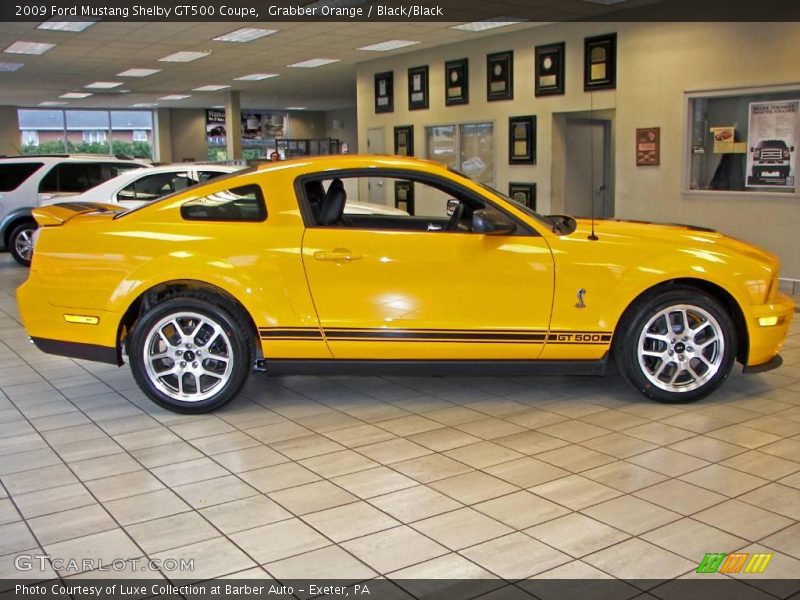 Grabber Orange / Black/Black 2009 Ford Mustang Shelby GT500 Coupe