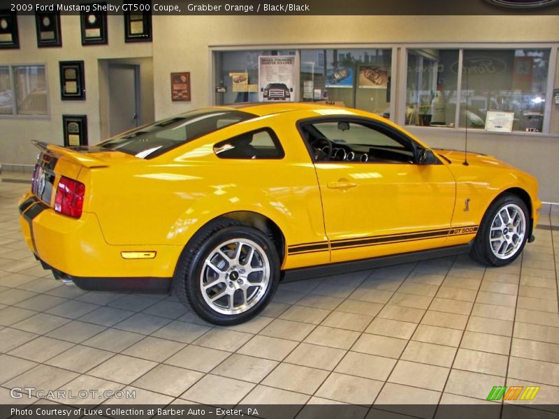 Grabber Orange / Black/Black 2009 Ford Mustang Shelby GT500 Coupe