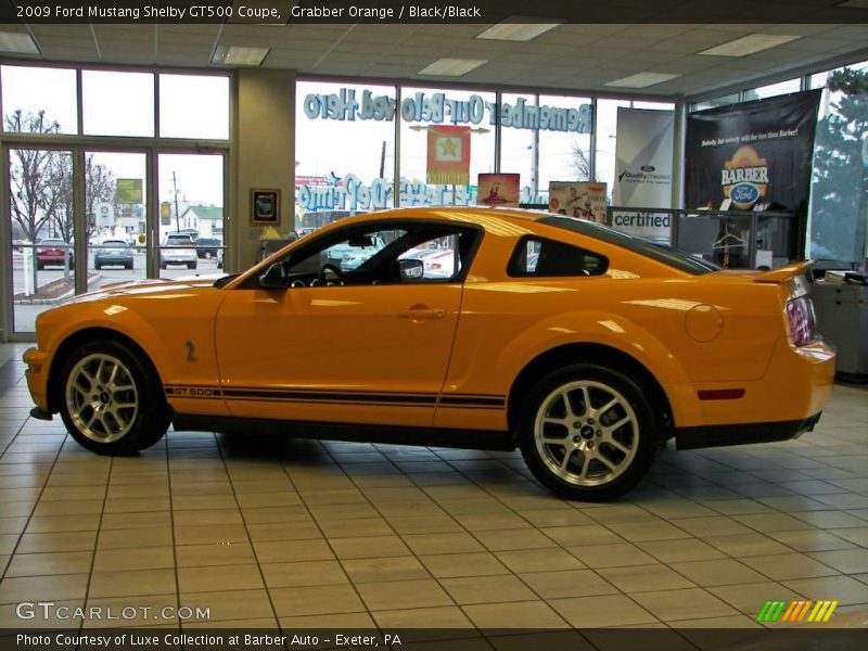 Grabber Orange / Black/Black 2009 Ford Mustang Shelby GT500 Coupe