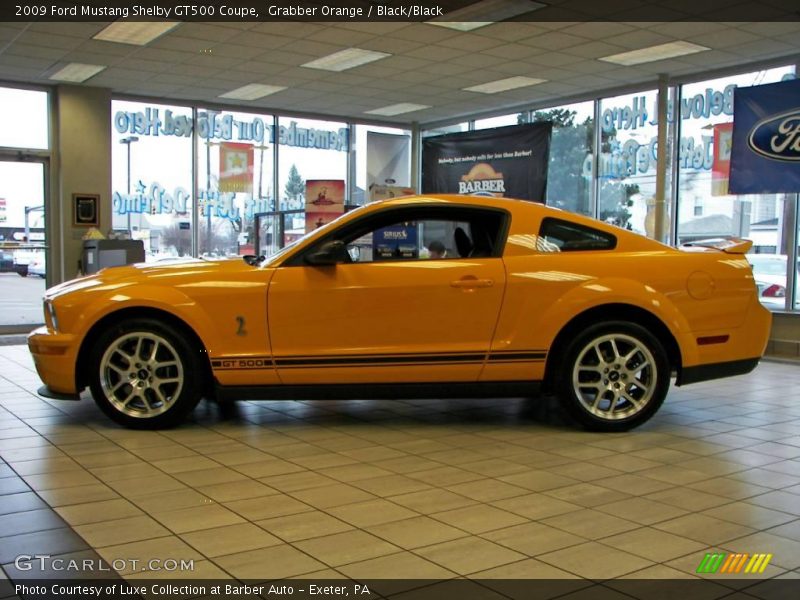 Grabber Orange / Black/Black 2009 Ford Mustang Shelby GT500 Coupe