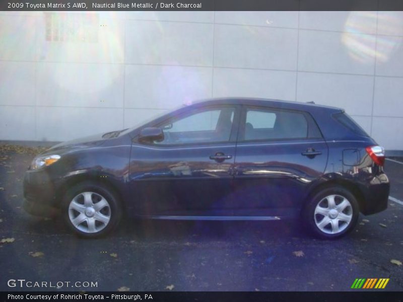 Nautical Blue Metallic / Dark Charcoal 2009 Toyota Matrix S AWD
