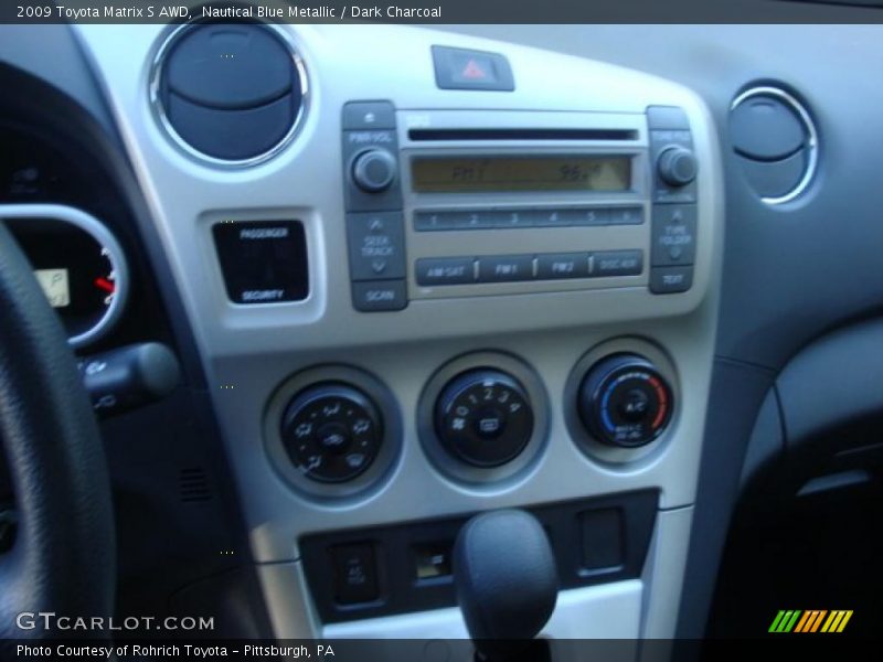 Nautical Blue Metallic / Dark Charcoal 2009 Toyota Matrix S AWD