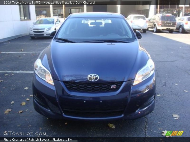 Nautical Blue Metallic / Dark Charcoal 2009 Toyota Matrix S AWD