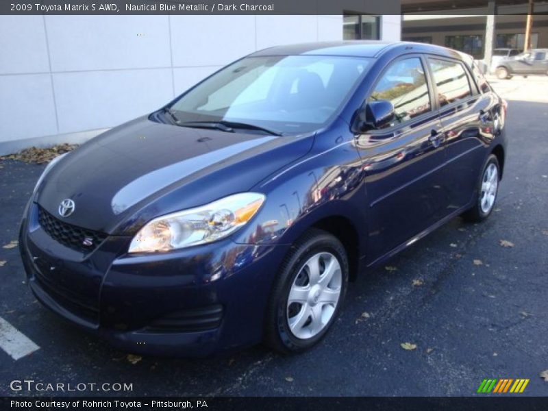 Nautical Blue Metallic / Dark Charcoal 2009 Toyota Matrix S AWD