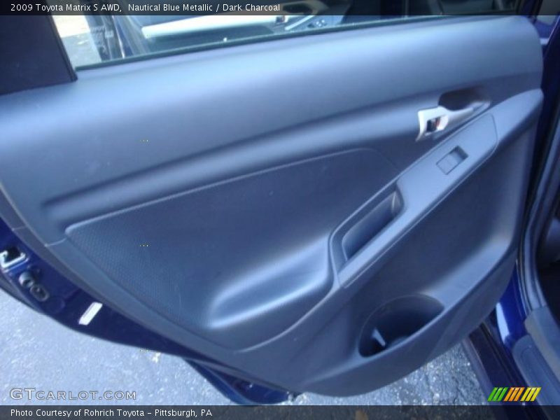 Nautical Blue Metallic / Dark Charcoal 2009 Toyota Matrix S AWD