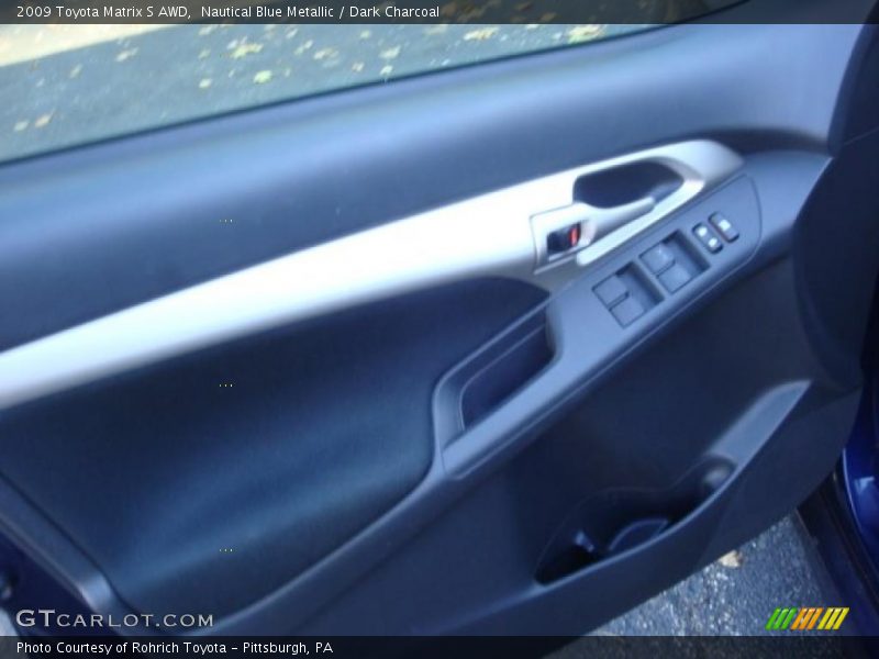 Nautical Blue Metallic / Dark Charcoal 2009 Toyota Matrix S AWD