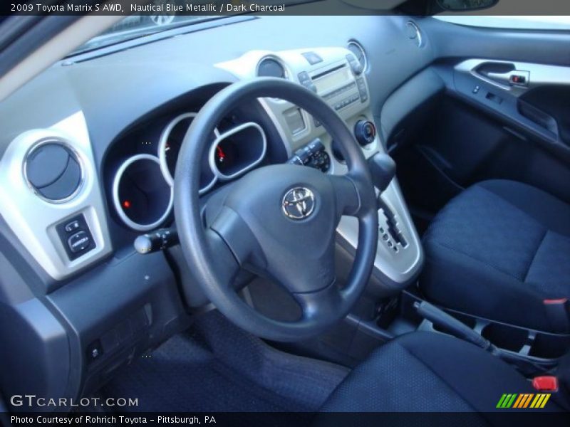 Nautical Blue Metallic / Dark Charcoal 2009 Toyota Matrix S AWD
