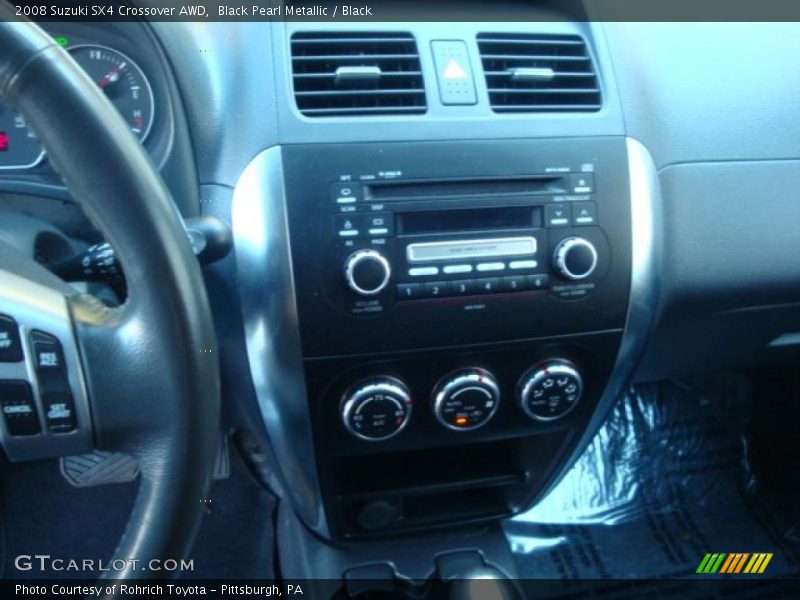 Black Pearl Metallic / Black 2008 Suzuki SX4 Crossover AWD
