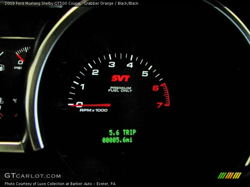 2009 Mustang Shelby GT500 Coupe Shelby GT500 Coupe Gauges