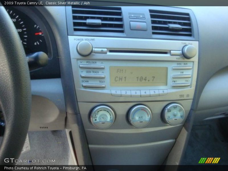 Classic Silver Metallic / Ash 2009 Toyota Camry LE