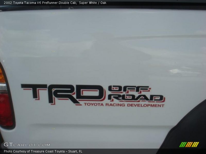 Super White / Oak 2002 Toyota Tacoma V6 PreRunner Double Cab