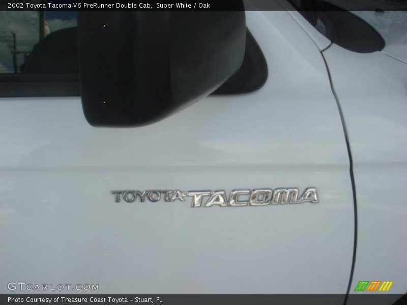 Super White / Oak 2002 Toyota Tacoma V6 PreRunner Double Cab