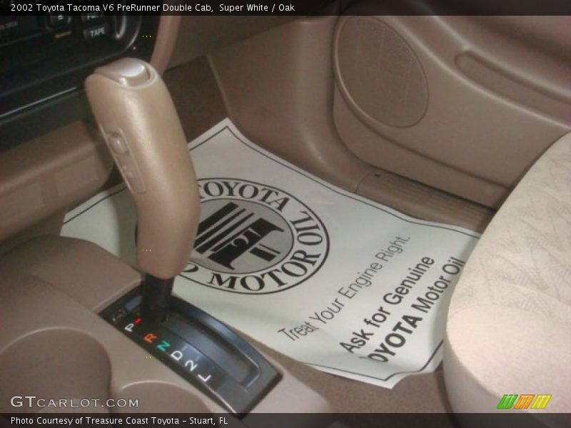 Super White / Oak 2002 Toyota Tacoma V6 PreRunner Double Cab