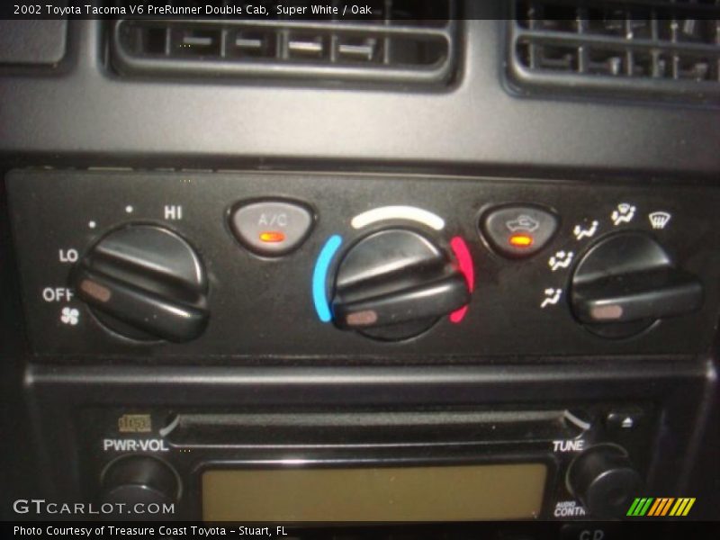 Super White / Oak 2002 Toyota Tacoma V6 PreRunner Double Cab