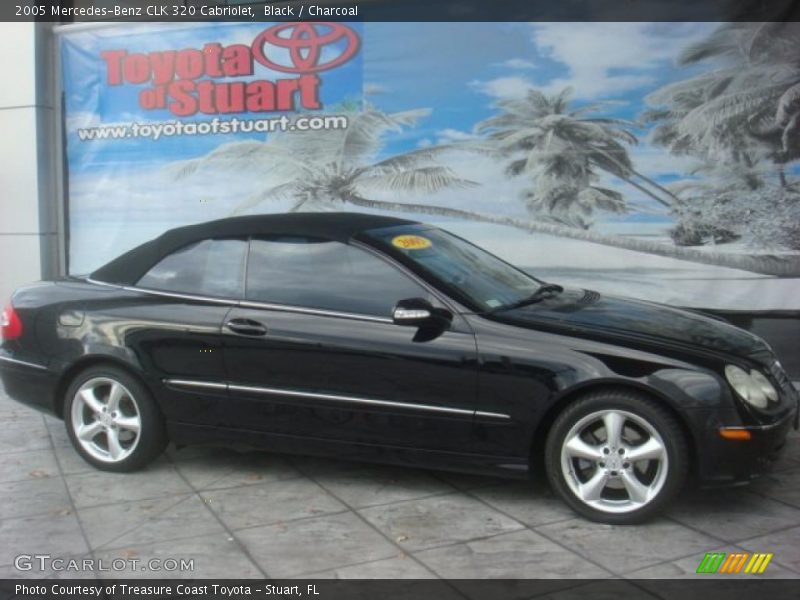 Black / Charcoal 2005 Mercedes-Benz CLK 320 Cabriolet