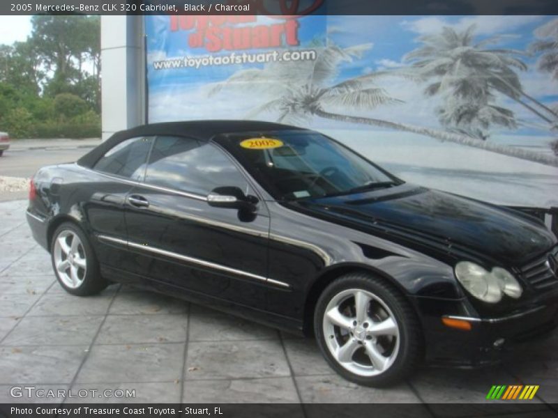 Black / Charcoal 2005 Mercedes-Benz CLK 320 Cabriolet