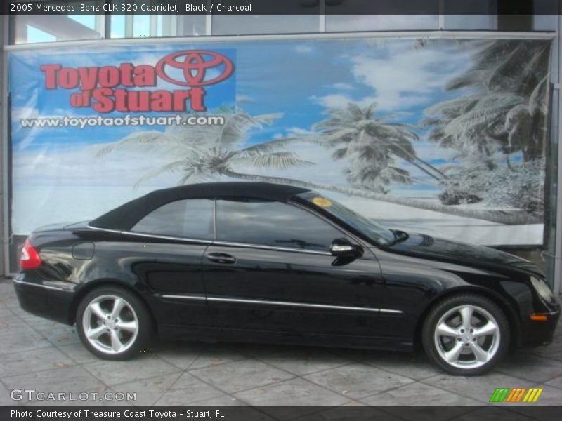 Black / Charcoal 2005 Mercedes-Benz CLK 320 Cabriolet