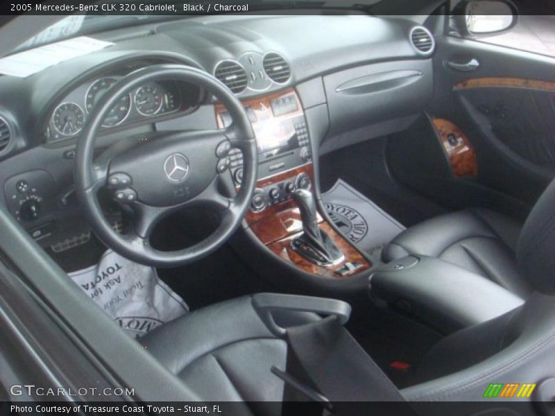 Black / Charcoal 2005 Mercedes-Benz CLK 320 Cabriolet