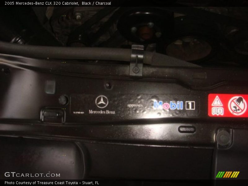 Black / Charcoal 2005 Mercedes-Benz CLK 320 Cabriolet
