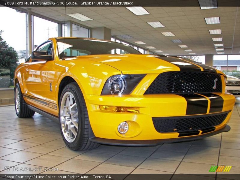 Grabber Orange / Black/Black 2009 Ford Mustang Shelby GT500 Coupe