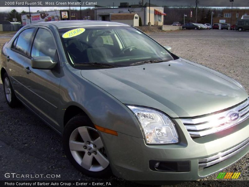 Moss Green Metallic / Camel 2008 Ford Fusion SE