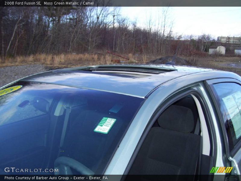 Moss Green Metallic / Camel 2008 Ford Fusion SE