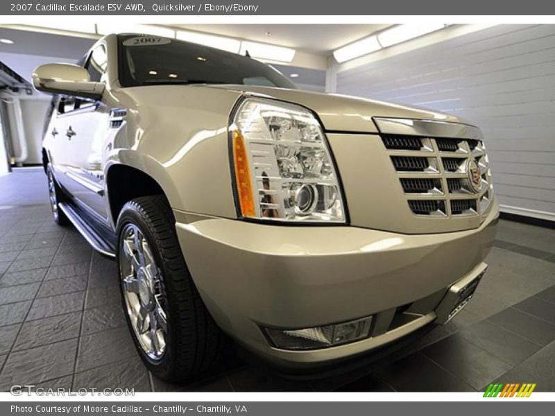 Quicksilver / Ebony/Ebony 2007 Cadillac Escalade ESV AWD