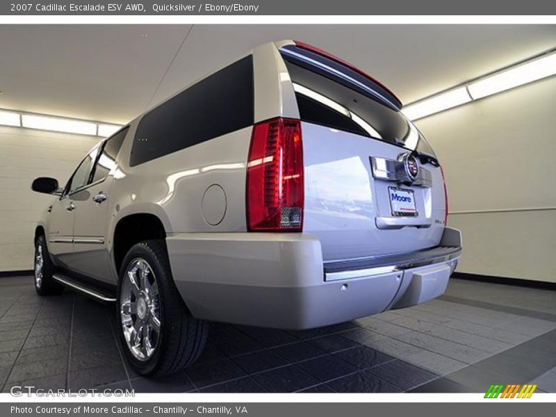 Quicksilver / Ebony/Ebony 2007 Cadillac Escalade ESV AWD
